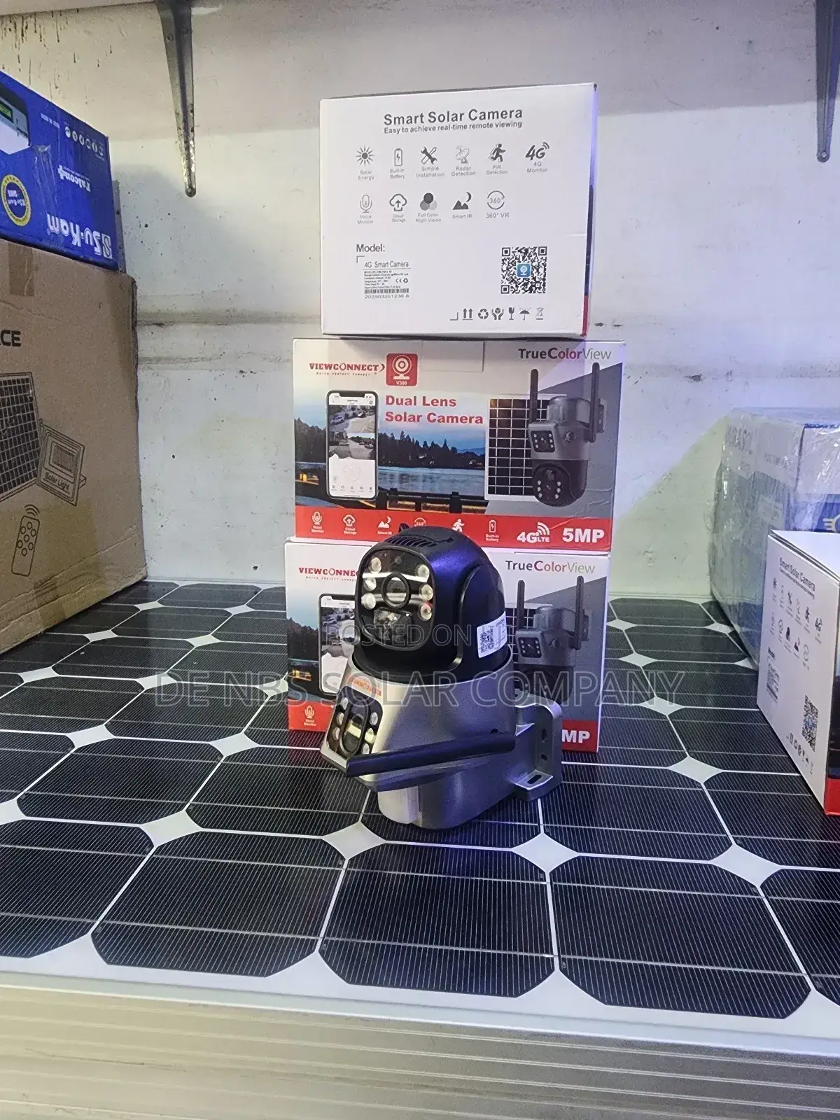 PTZ 4g Dual Lens Solar CCTV Alert Camera 360°