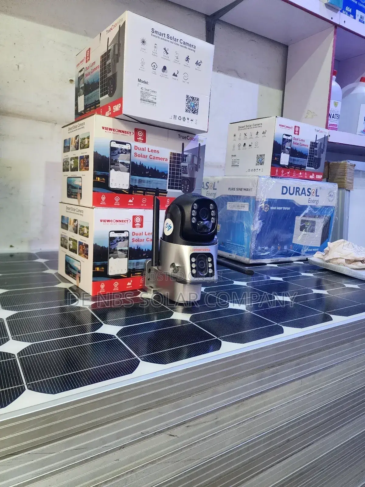 PTZ 4g Dual Lens Solar CCTV Alert Camera 360°