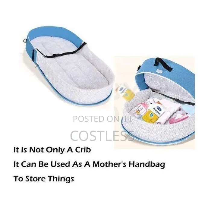Multi-Function Foldable Baby Crib With Bag.