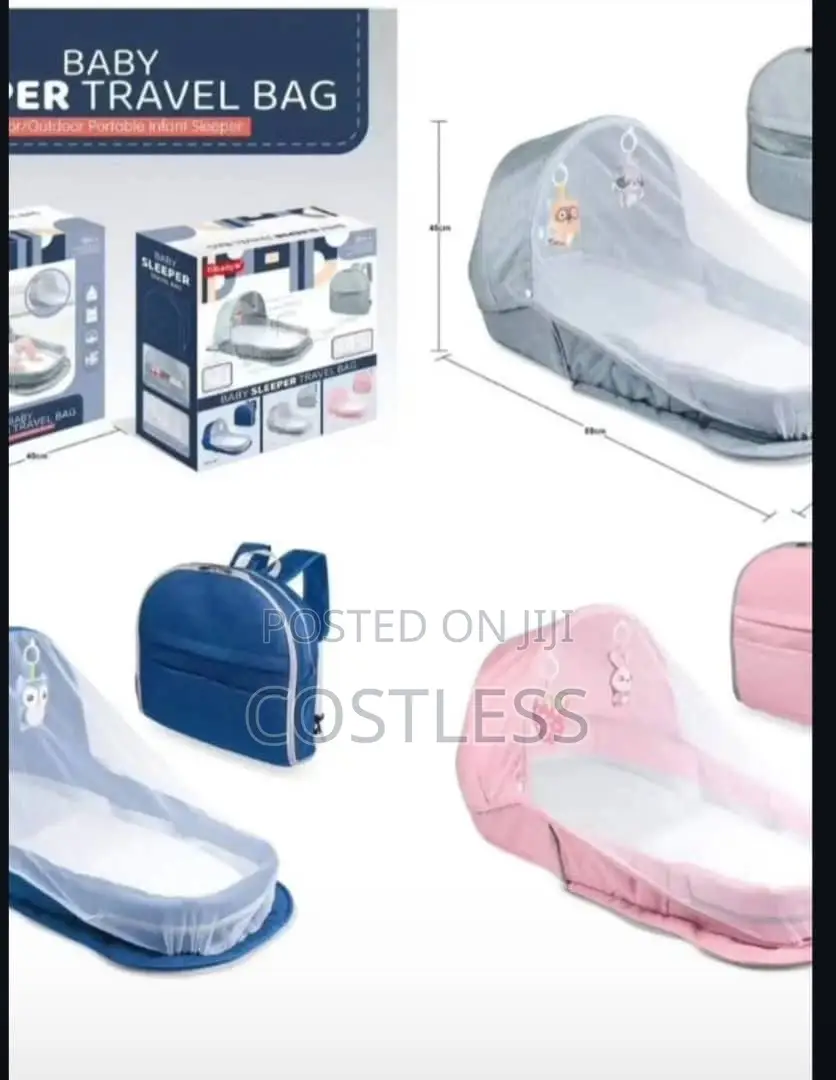 Multi-Function Foldable Baby Crib With Bag.
