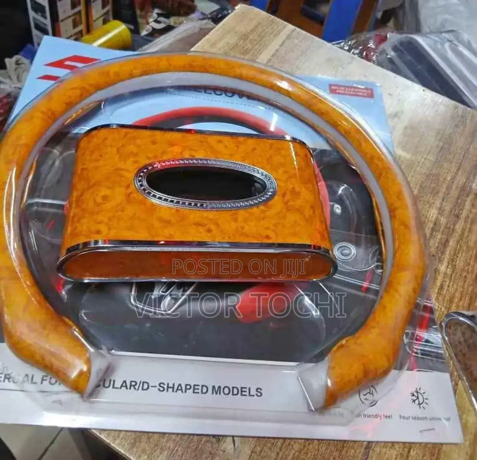 Clip Steering Wheel Cover and Servet/ Tissue Box