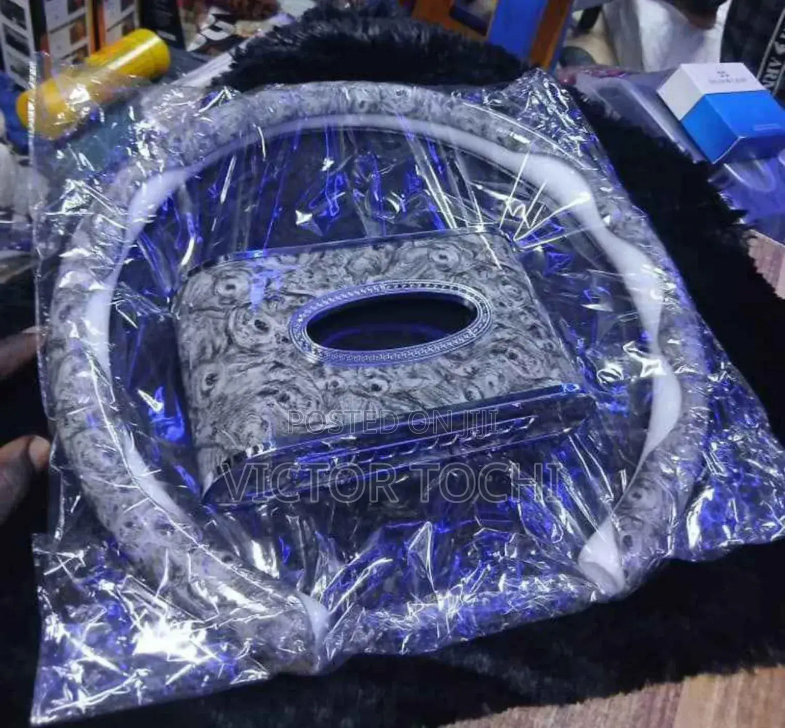 Clip Steering Wheel Cover and Servet/ Tissue Box