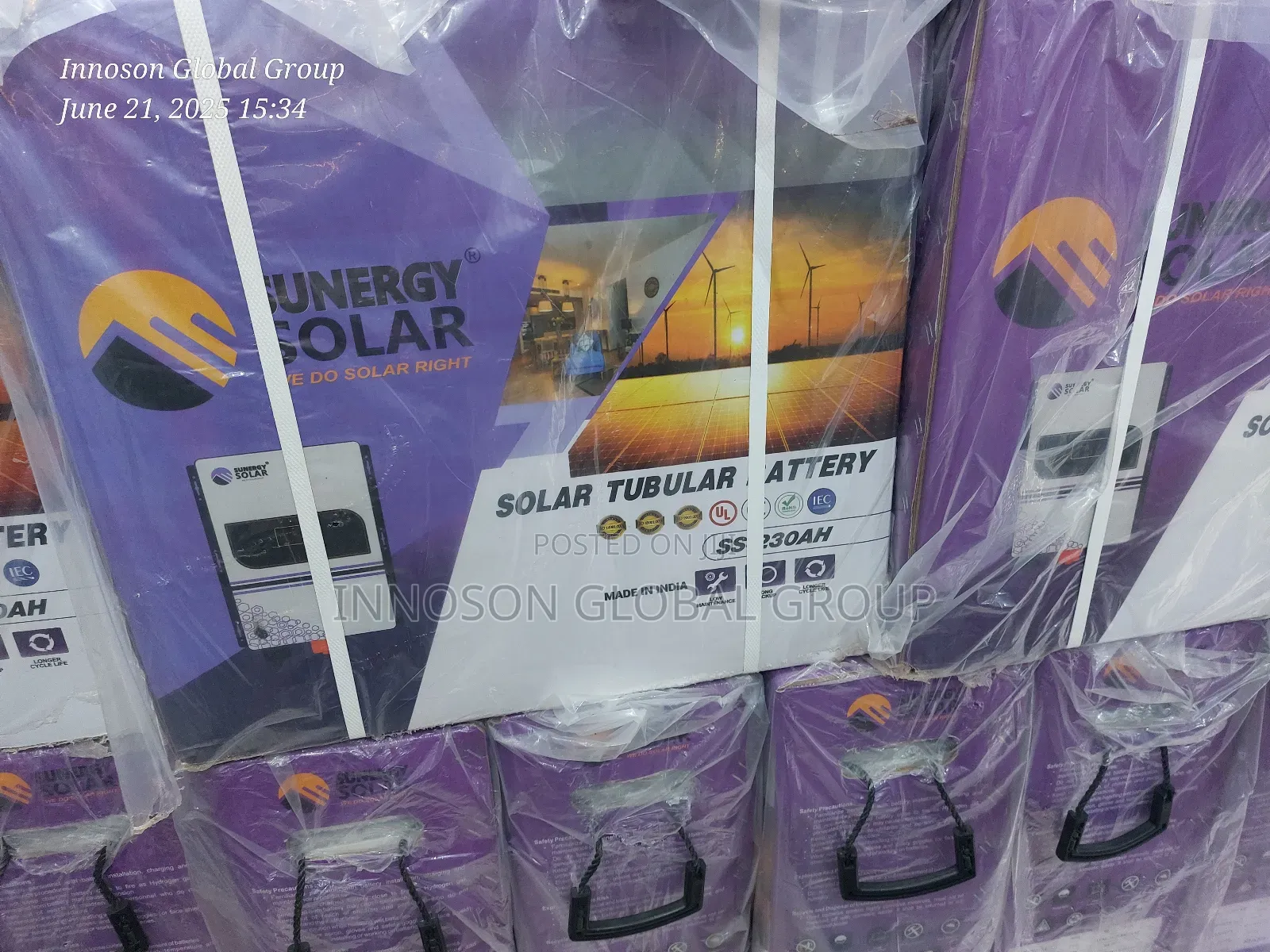 230ah Sunergy Indian Tubular Battery