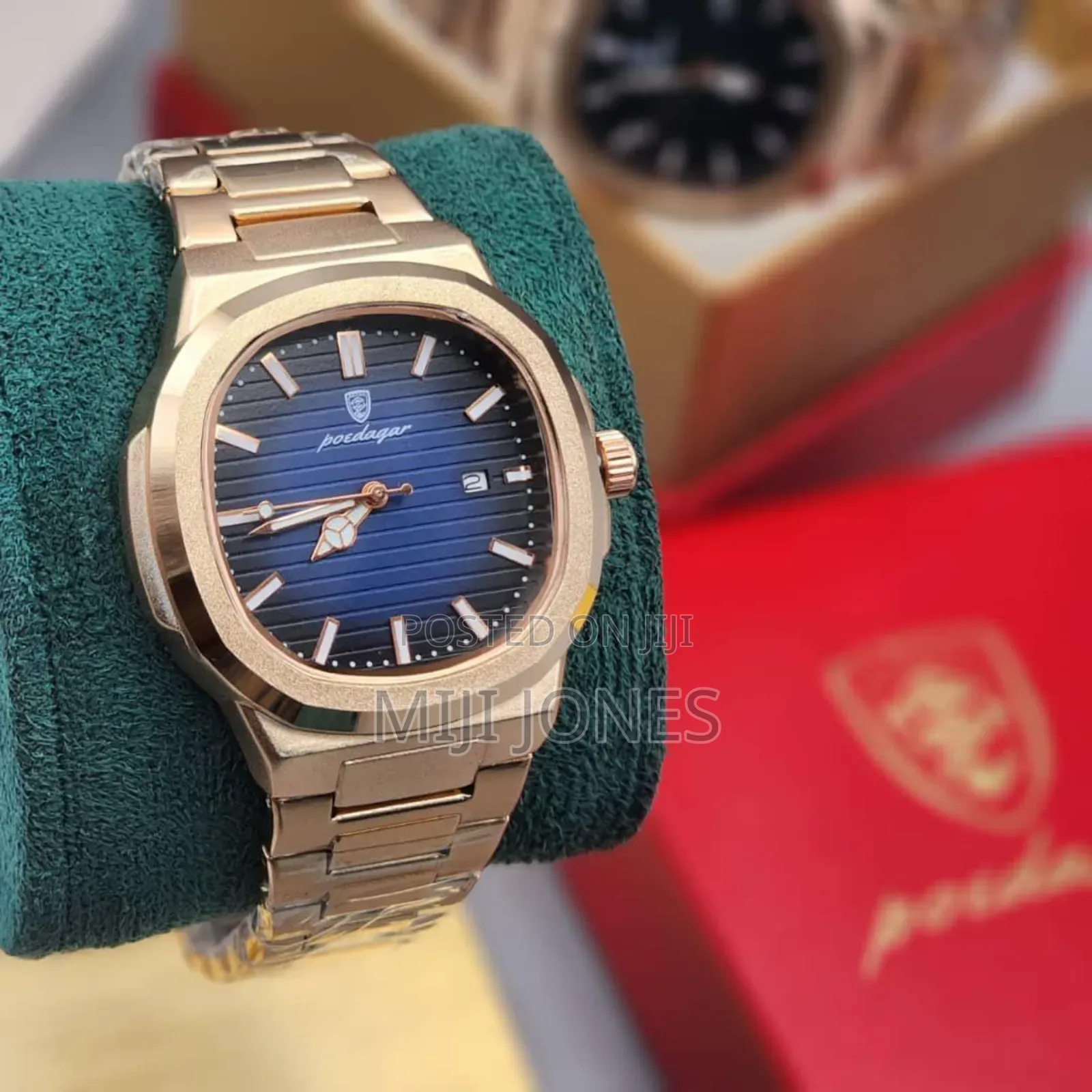 Poedagar Coloured Dial Chain Watch for Men