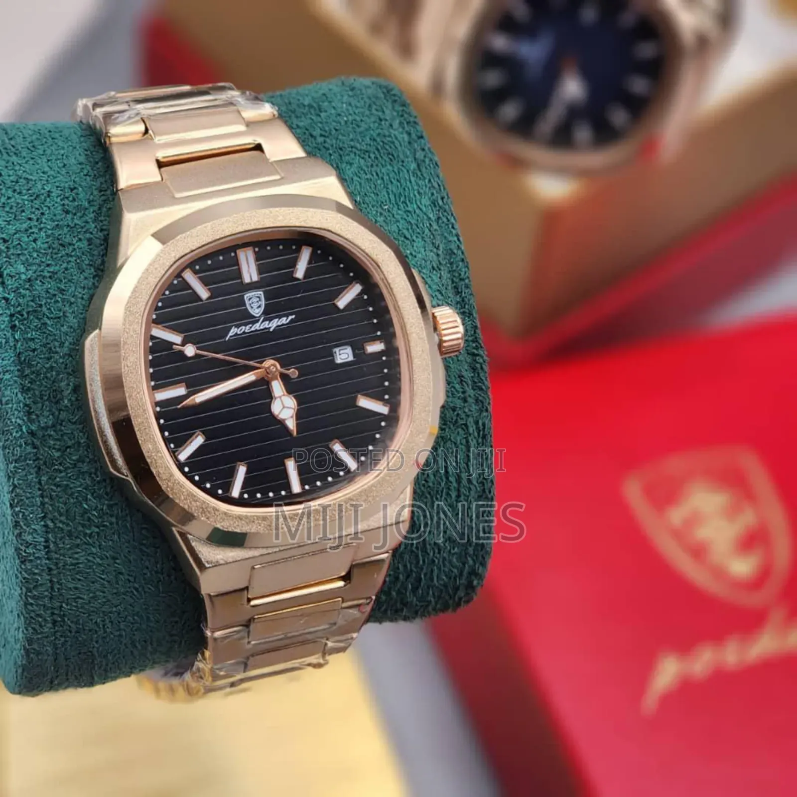 Poedagar Coloured Dial Chain Watch for Men