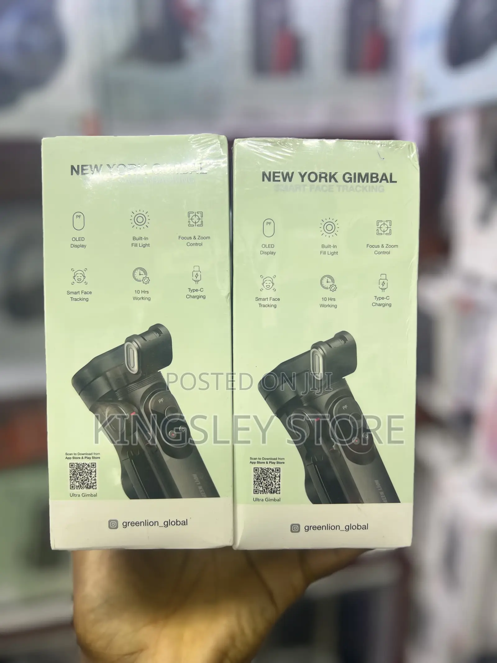 Green Lion New York Gimbal Smart Face Tracking - Black