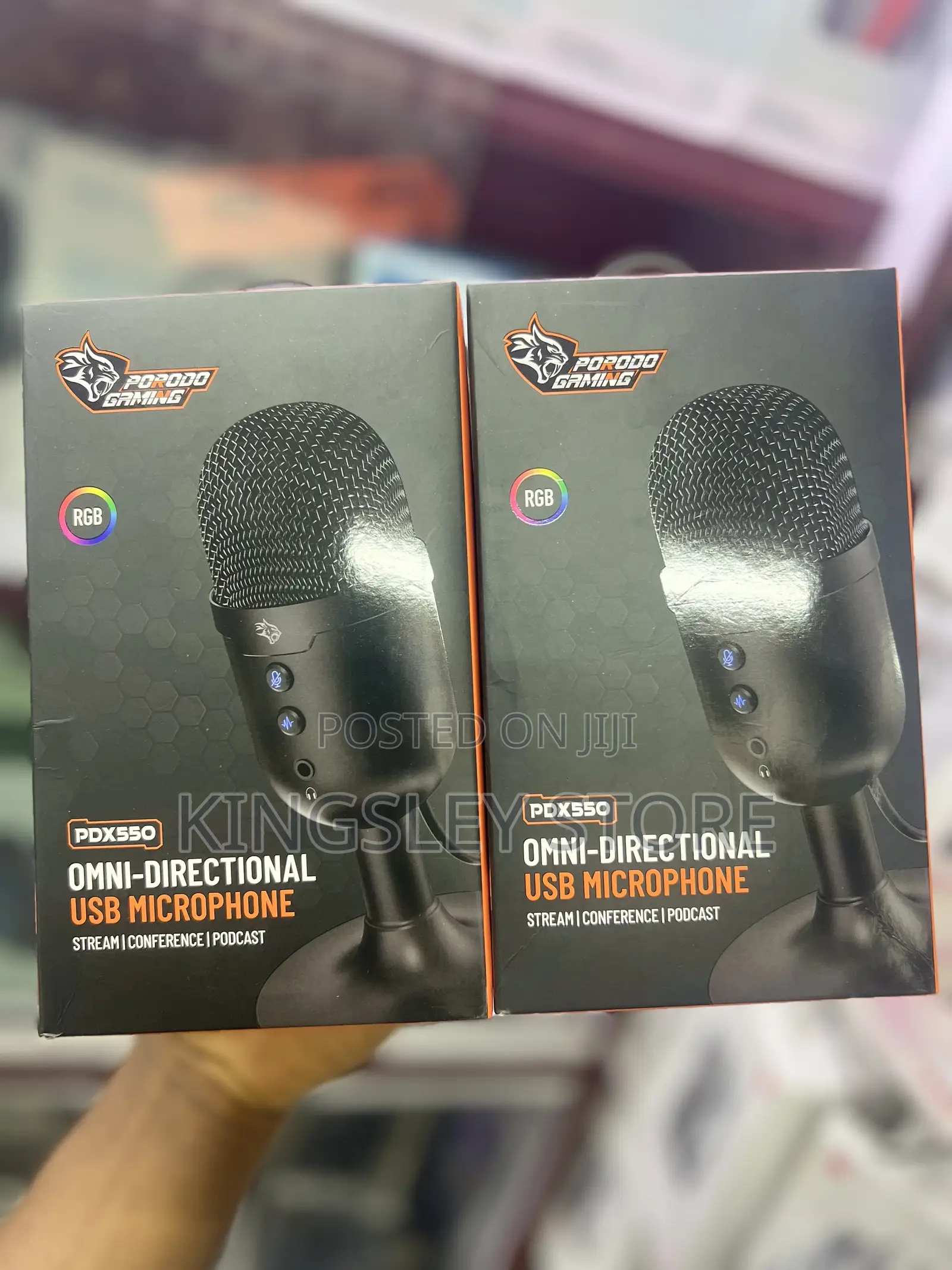 Porodo Gaming Omni-Directional Usb Microphone - Black