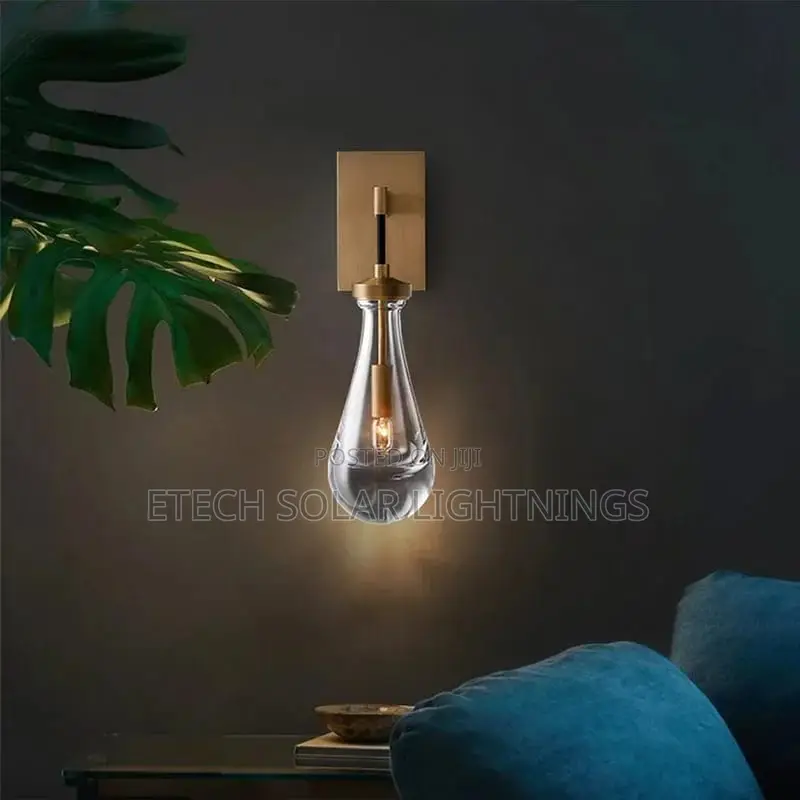 Modern Copper E14 Glass Home Decor Wall Light