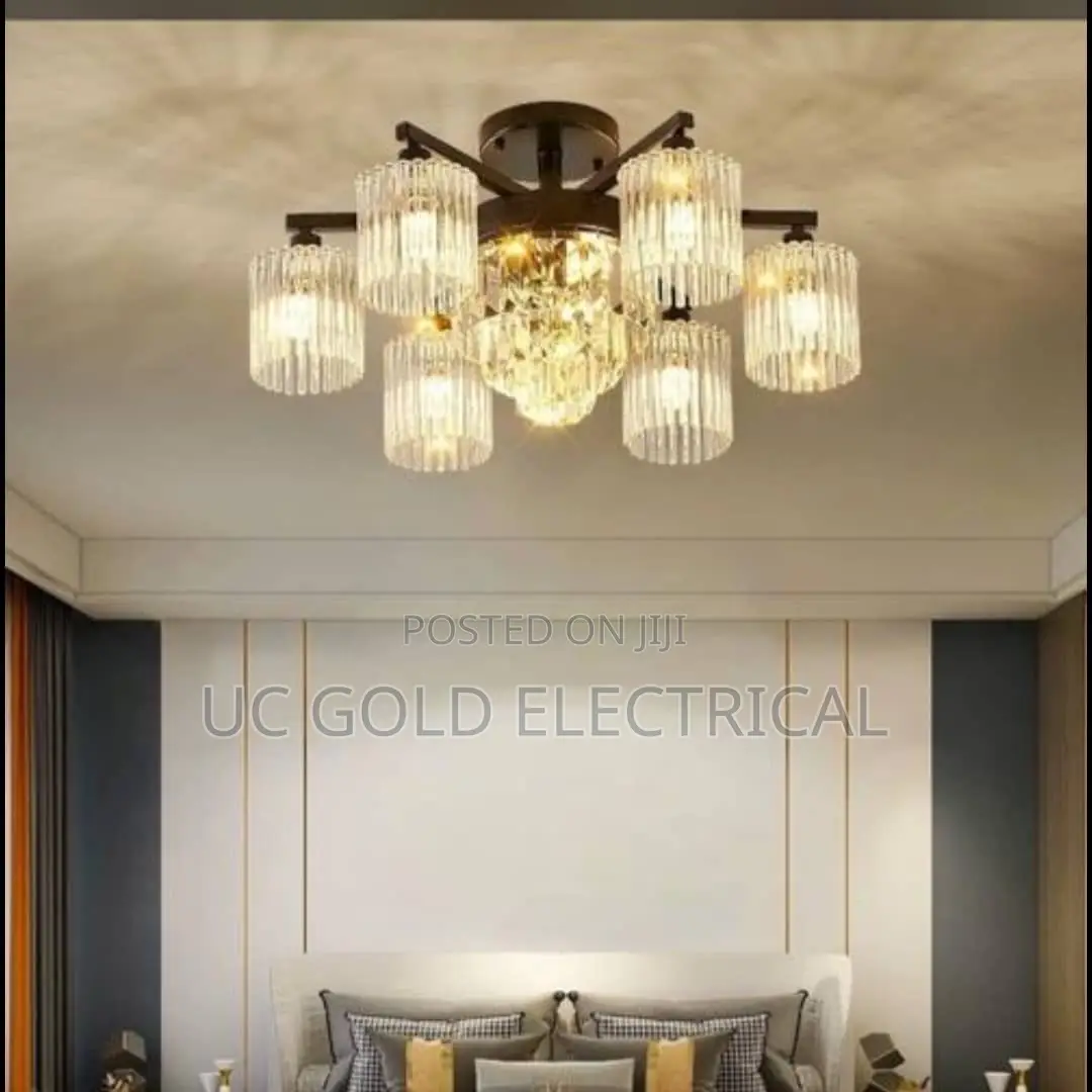 European Glass Crystal Chandelier Lighting for Living Room