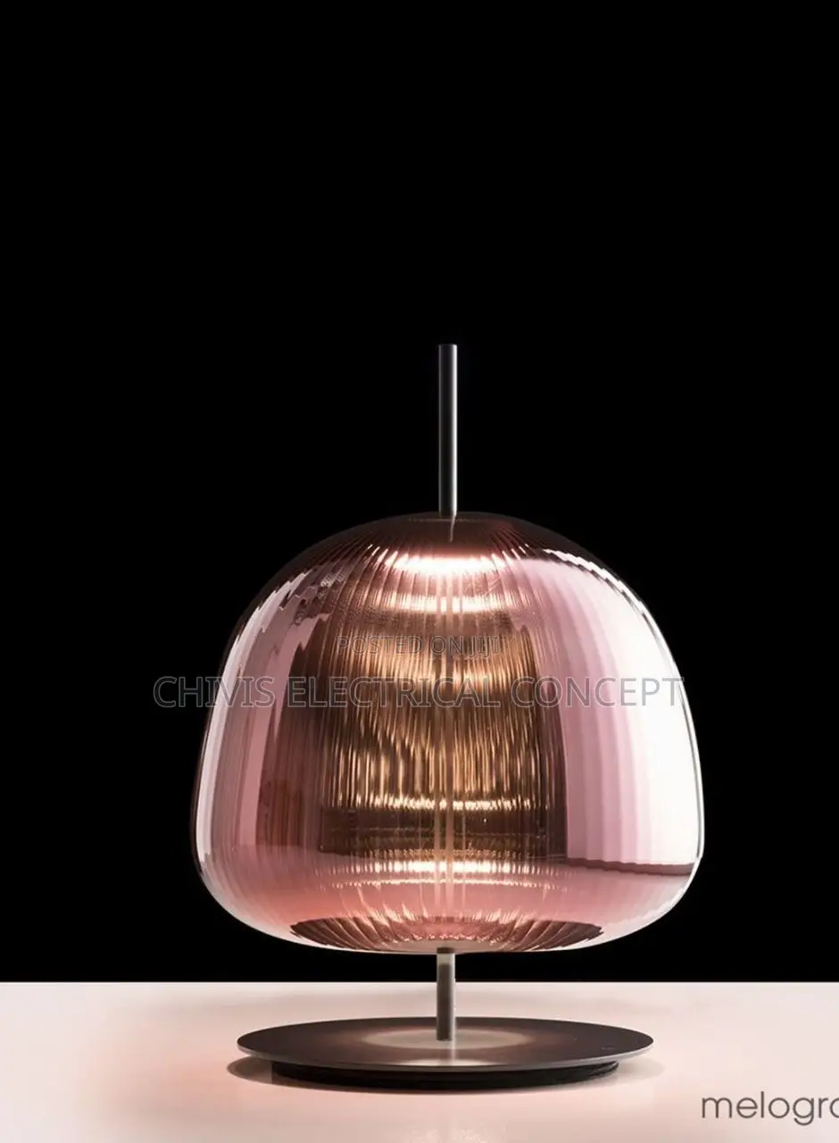 Nordic Modern Simple Green Red Glass Table Lamp Led Lighting