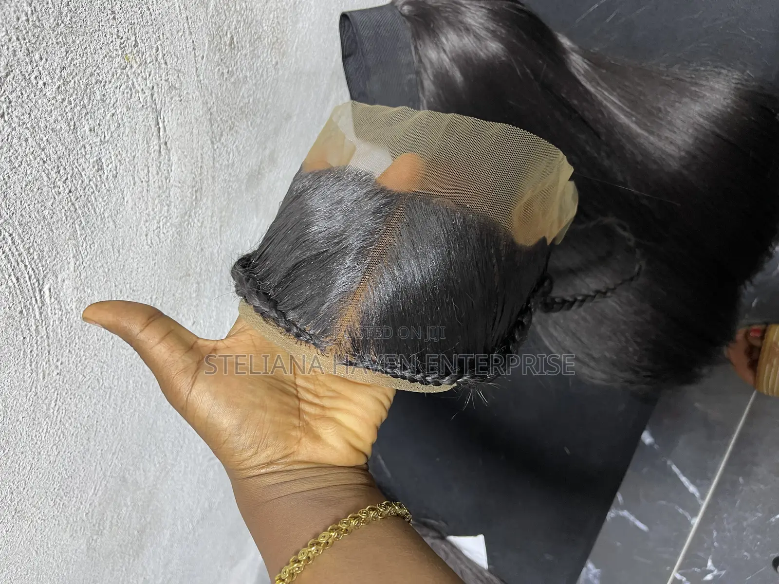 Glueless Frontal and Band Wig