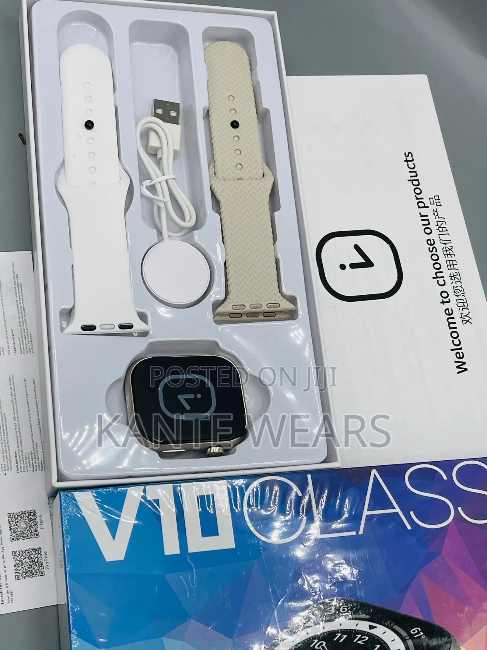 V10 Classic Two Strapped Smartwatch