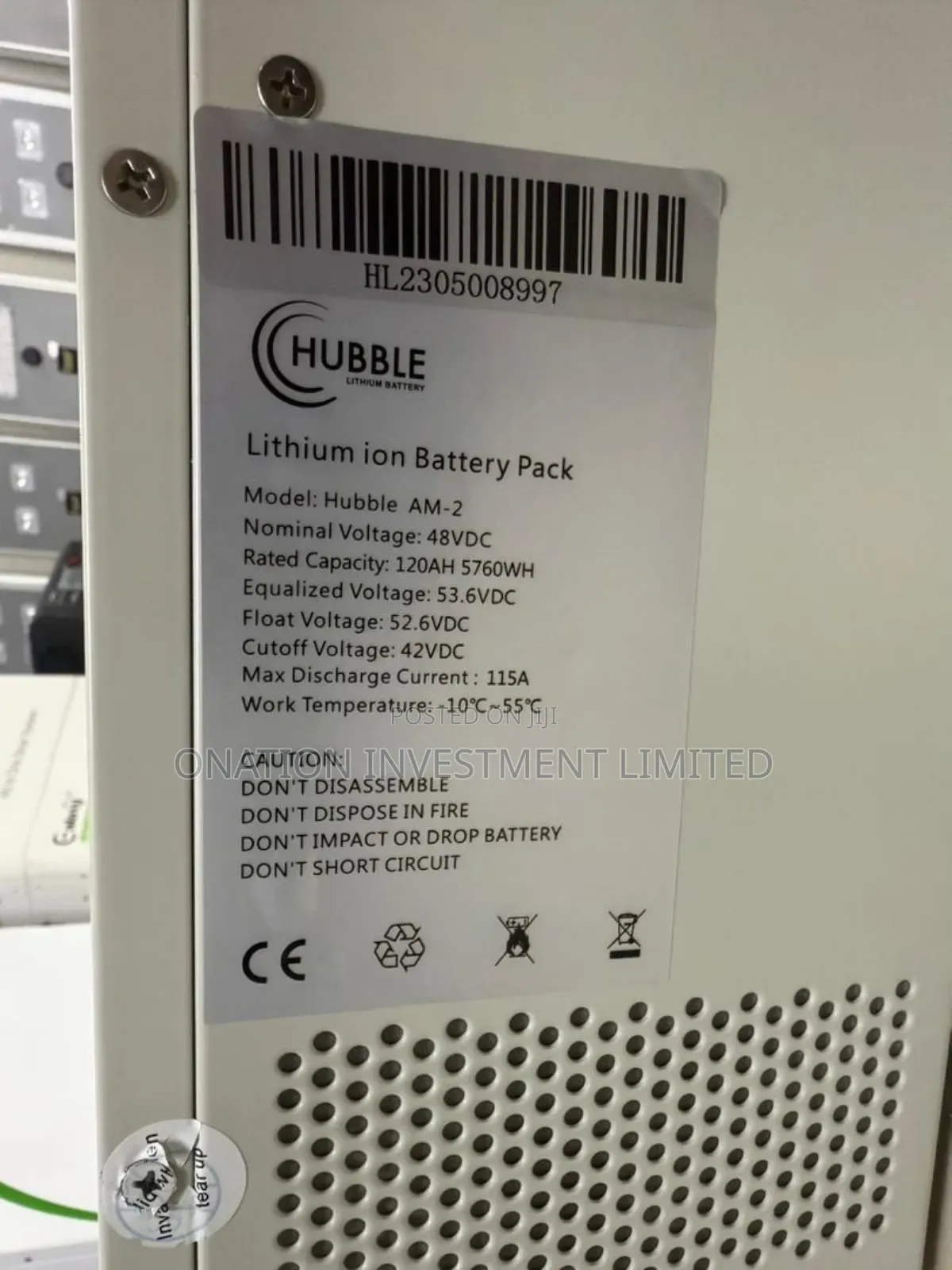 5.5kwh 48v Hubble Lithium Battery
