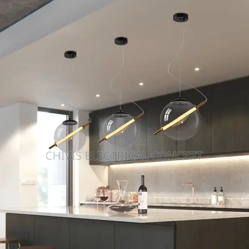 Creative Pendant Lights Glass Bubble Ball Nordic Chandelier