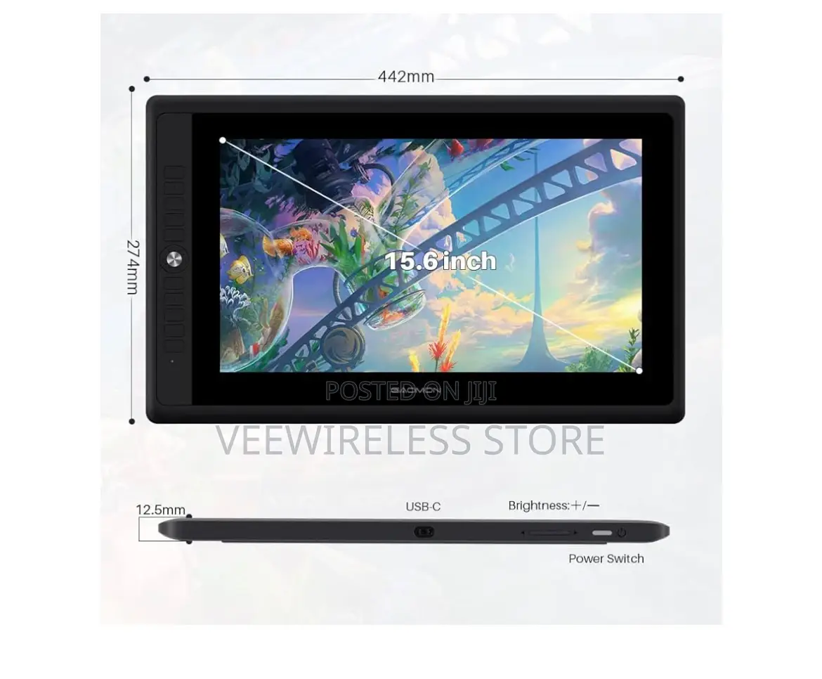 Gaomon Pd156pro 15.6 Inch Pen Display RGB Drawing Tablet