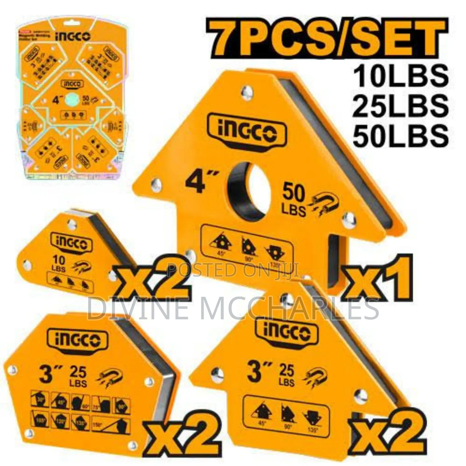 Amwh7002 Ingco Magnetic Welding Holder Set Model