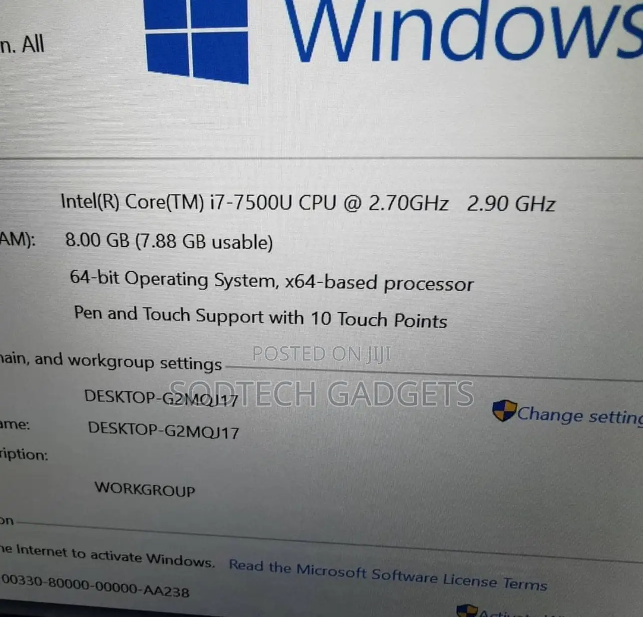 Laptop HP Spectre X360 13 8GB Intel Core I7 SSD 256GB