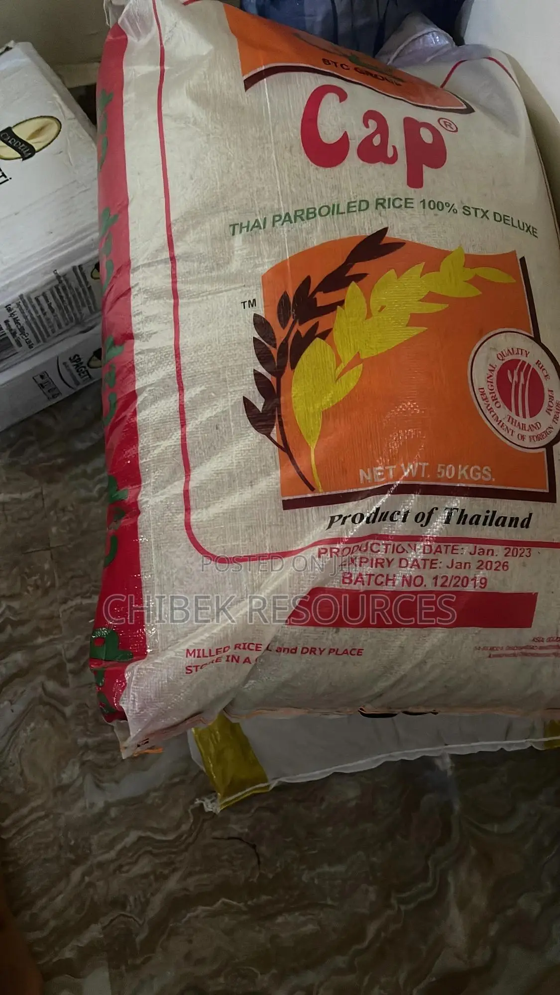 50kg Nig Cap Rice ( Product of Chibek Resource Synergy)