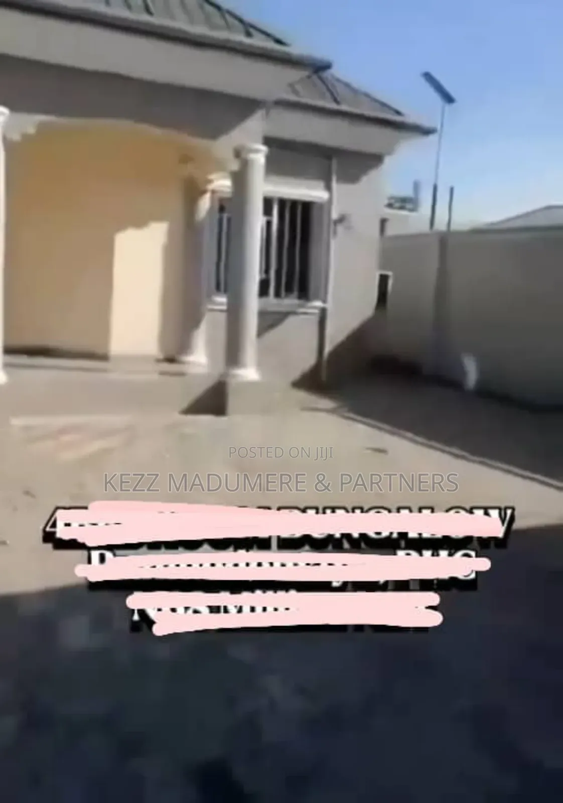 4bdrm Bungalow in Off Sars Road for sale