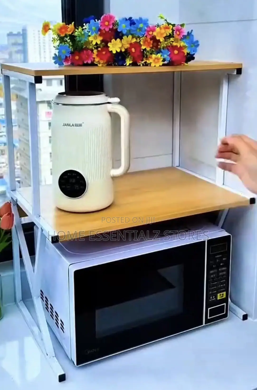 Microwave Shelf Countertop 2 Layers Rack - Microwave Stand