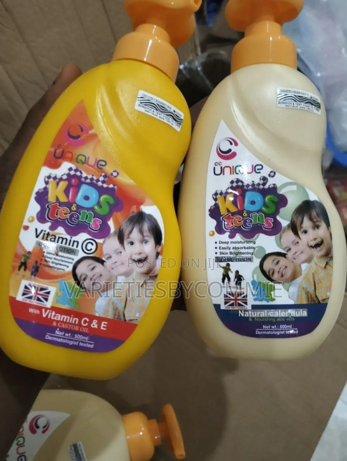 Unique Kids and Teens Vitamin C Body Wash and Lotion Combo