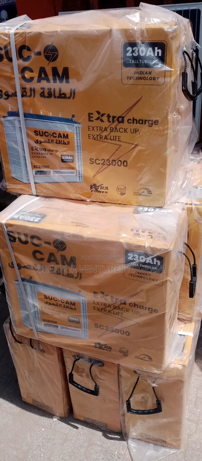 Tubular Battery Suc-Cam 230ah India Battery,Long Lasting.