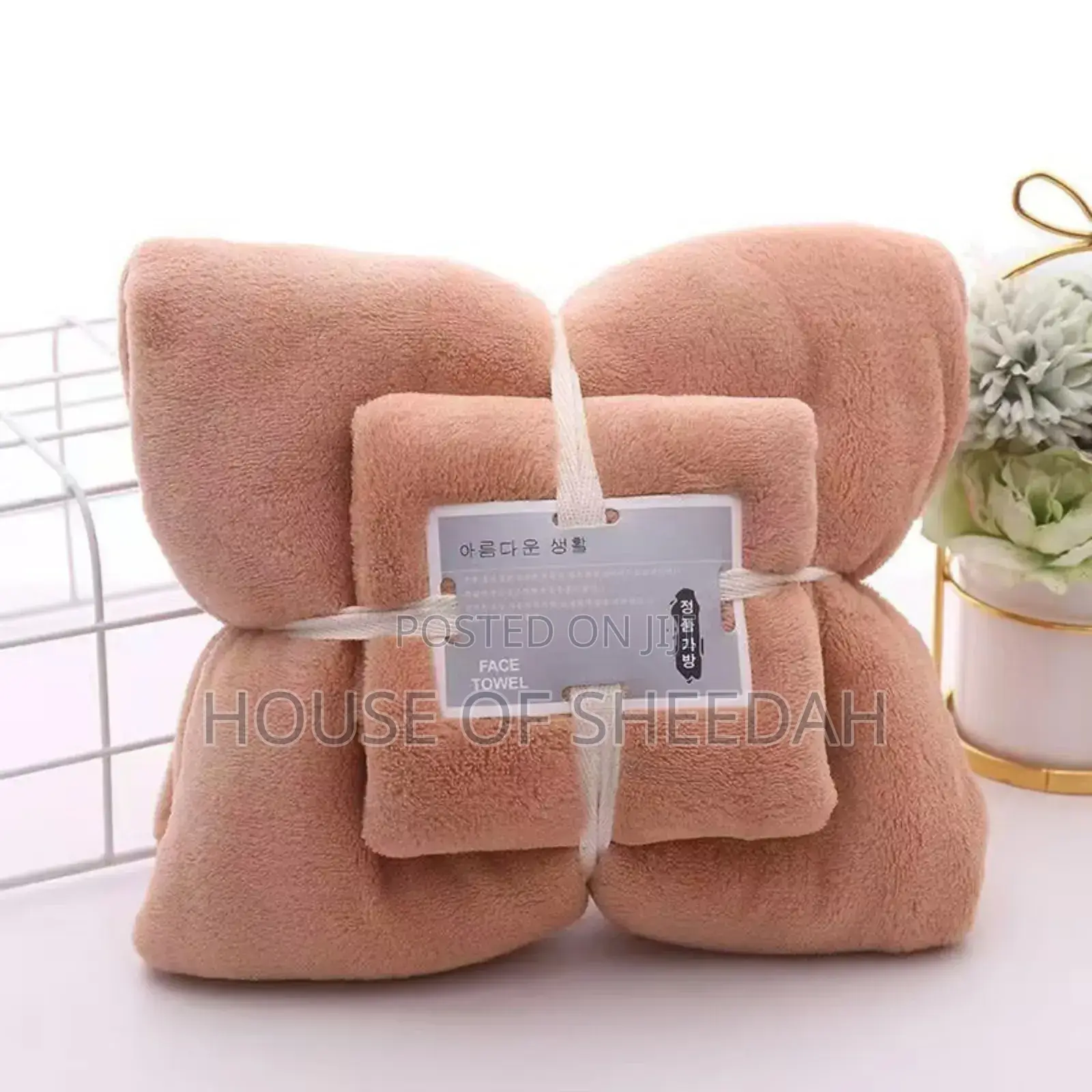 2pc Soft,Lint Free Absorbent Thick Bath Towel Gift Set