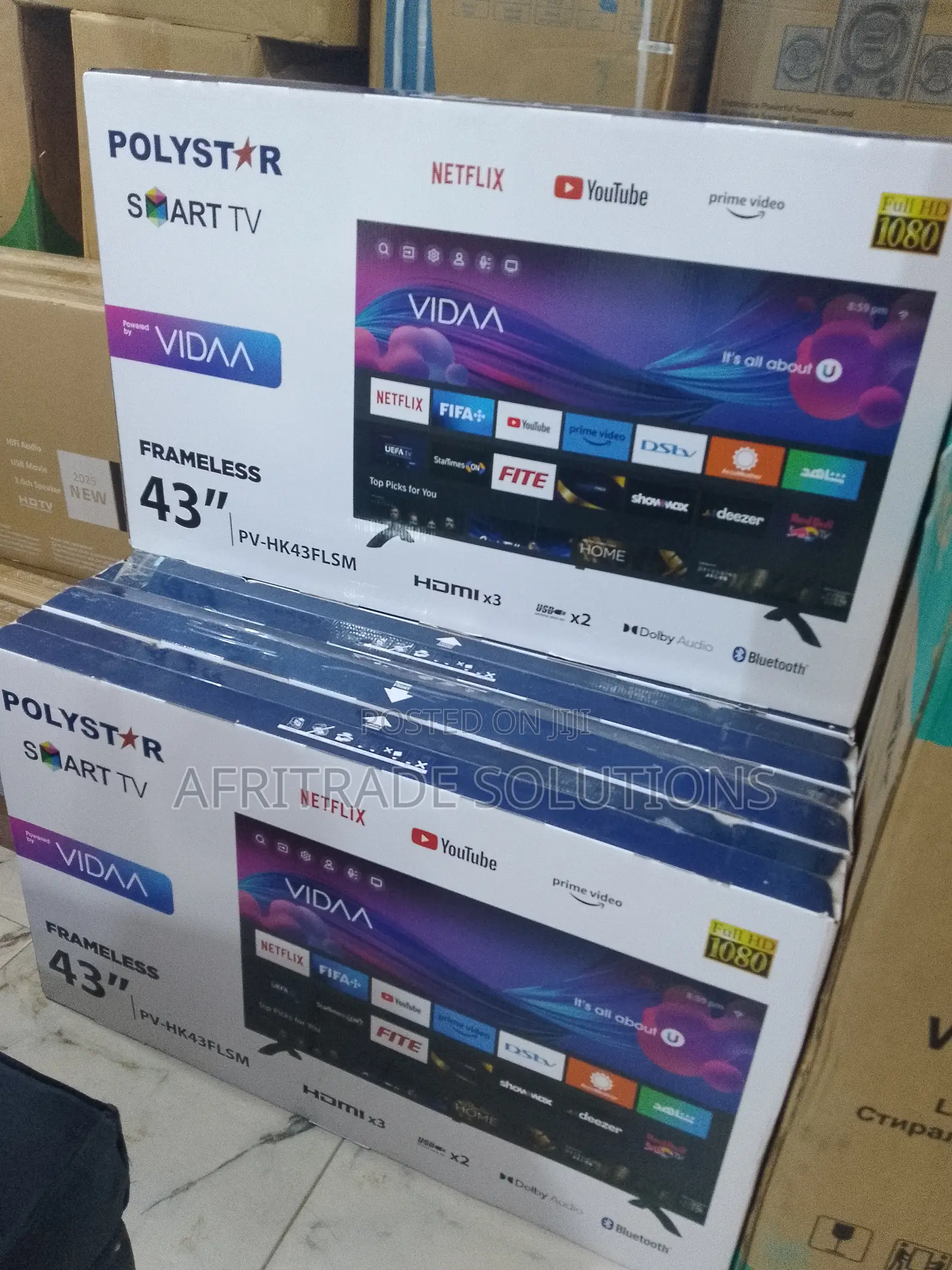 Polystar 43′′ Pv‐Hk43flsm: Vidaa Os Entertainment Hub