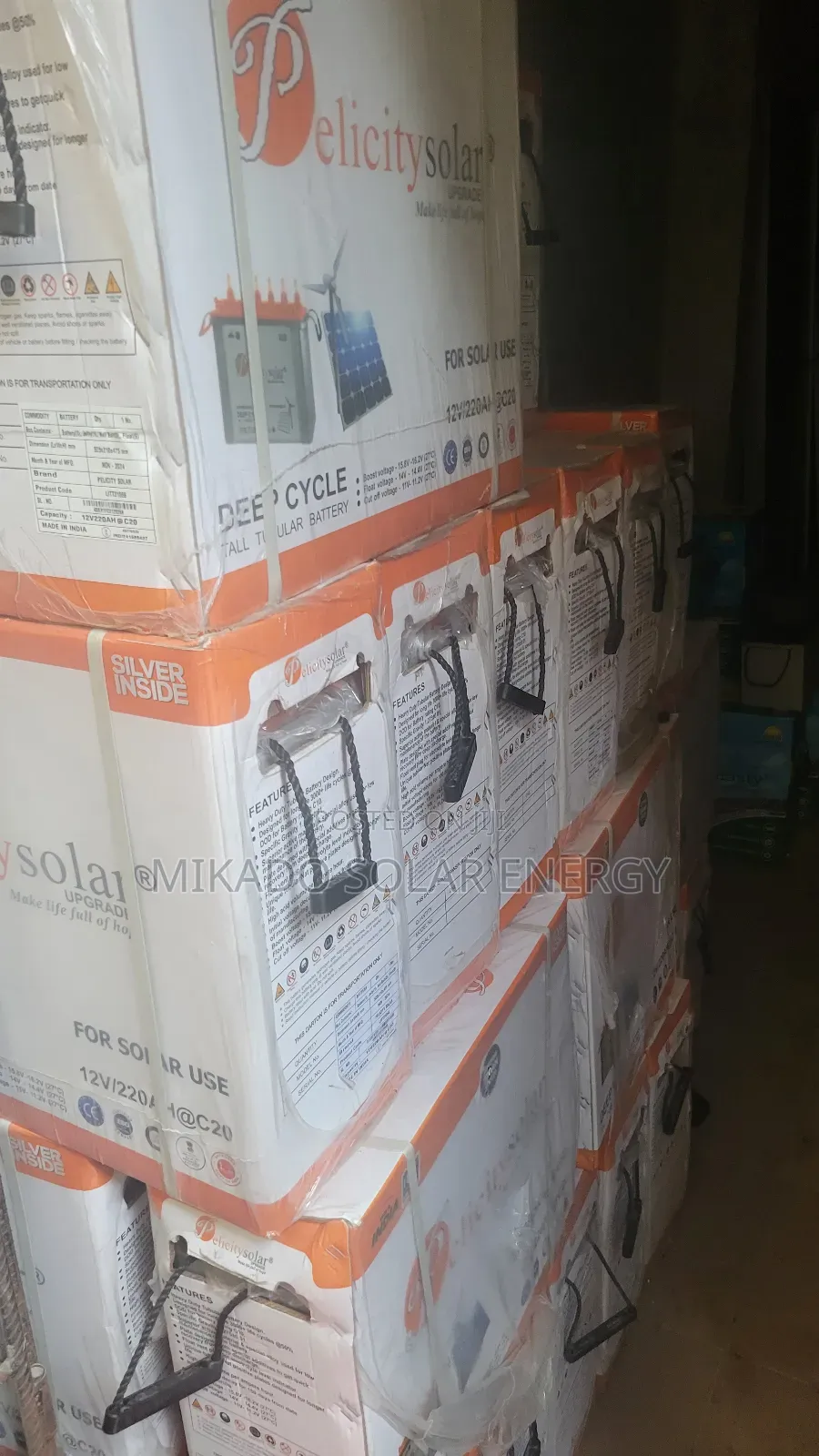 220ah 12v Pelicitysolar Tubular Battery Very Reliable