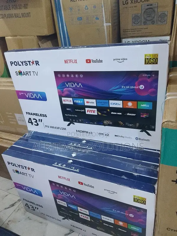 Stream Big: Polystar 43′′ Smart Ultra Hd Tv