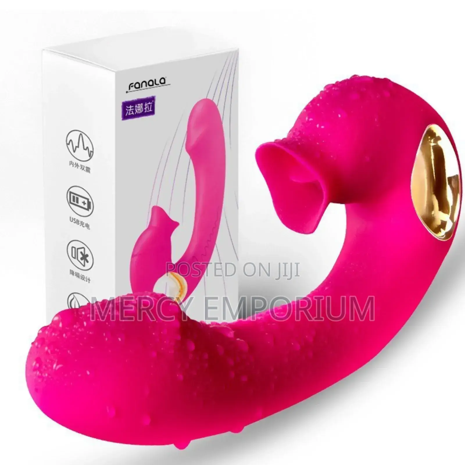 2in1 Clit G-Spot Stimulation Wand Women Sex Toy Vibrator