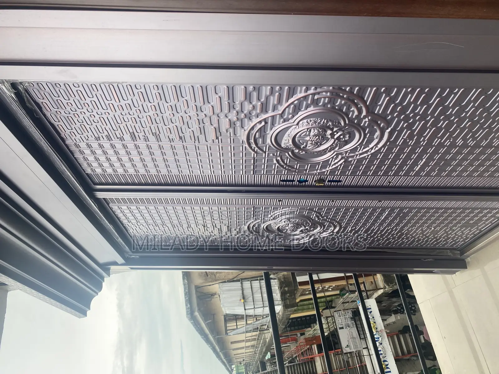 Cast Aluminum Security Door With Arc 5ft by 8ft