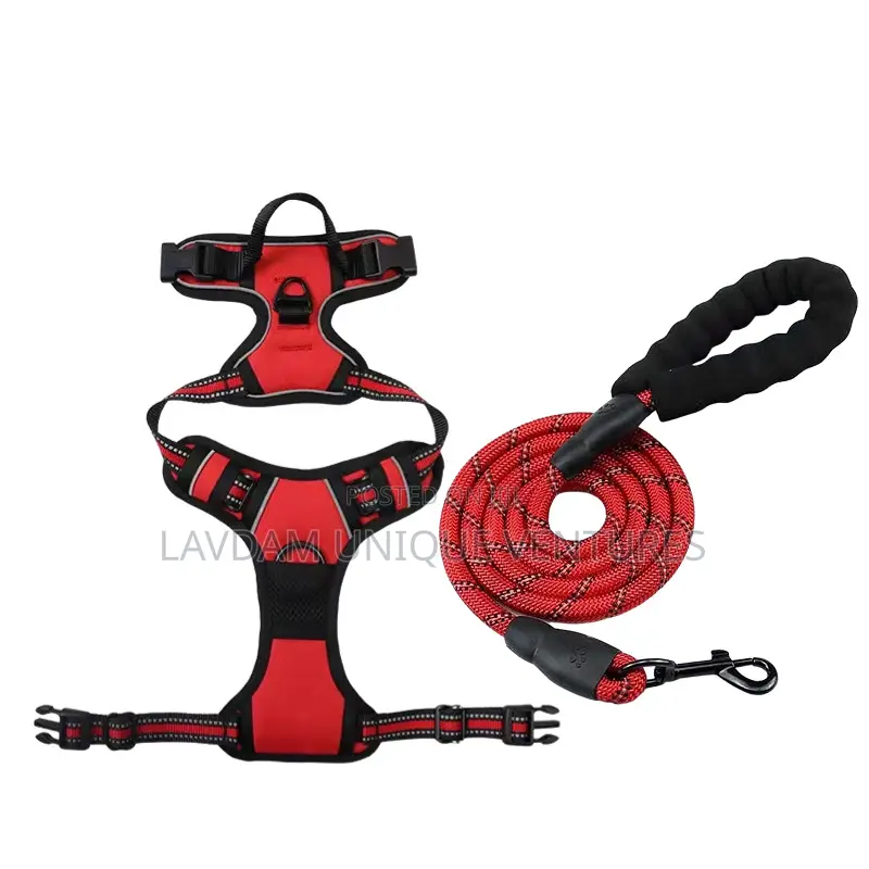 Adjustable Dog Harness With Leash – For Medium Large Dogs