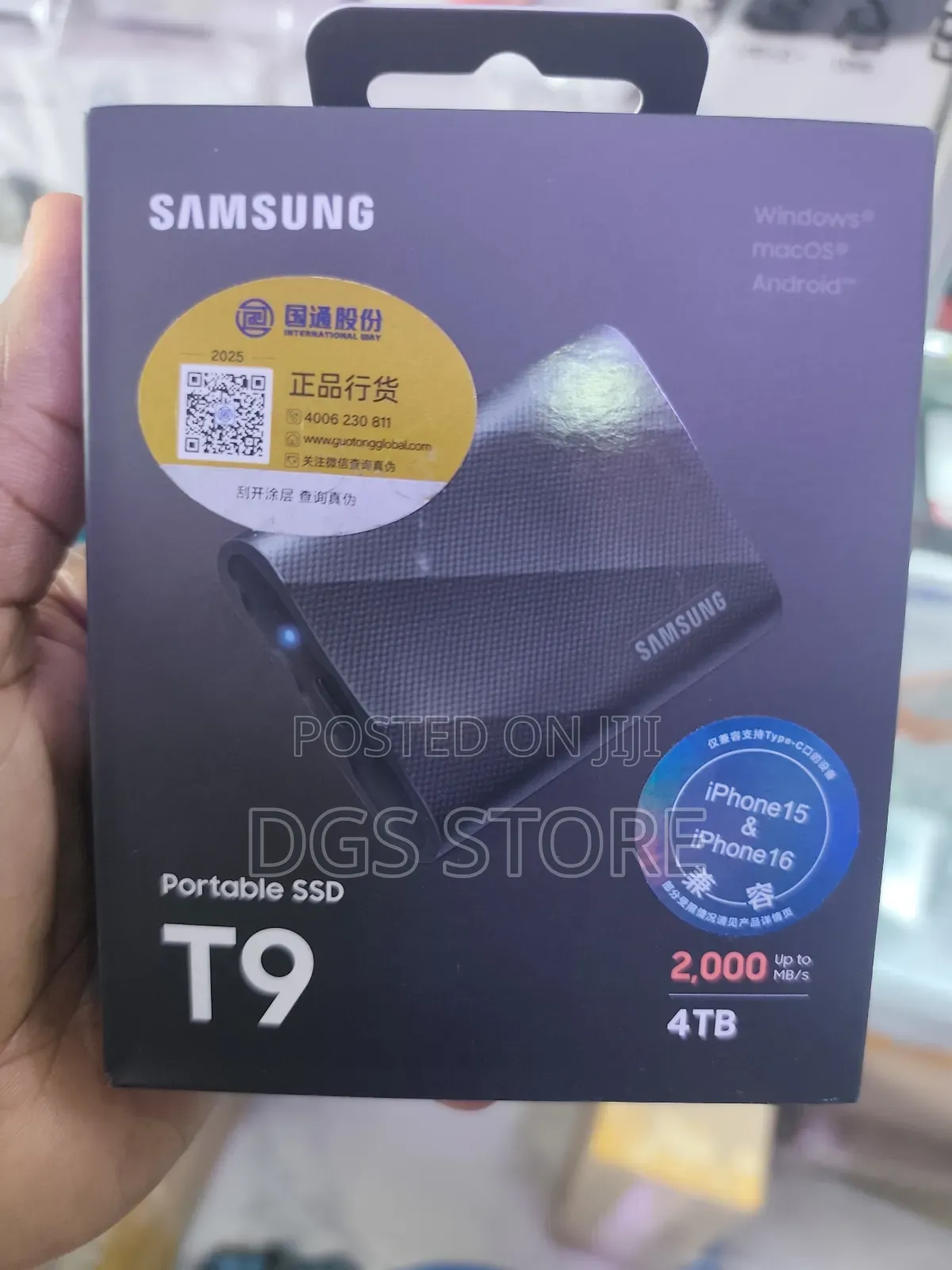 Samsung T9 SSD 4tb Portable for iPhone 15 iPhone 16