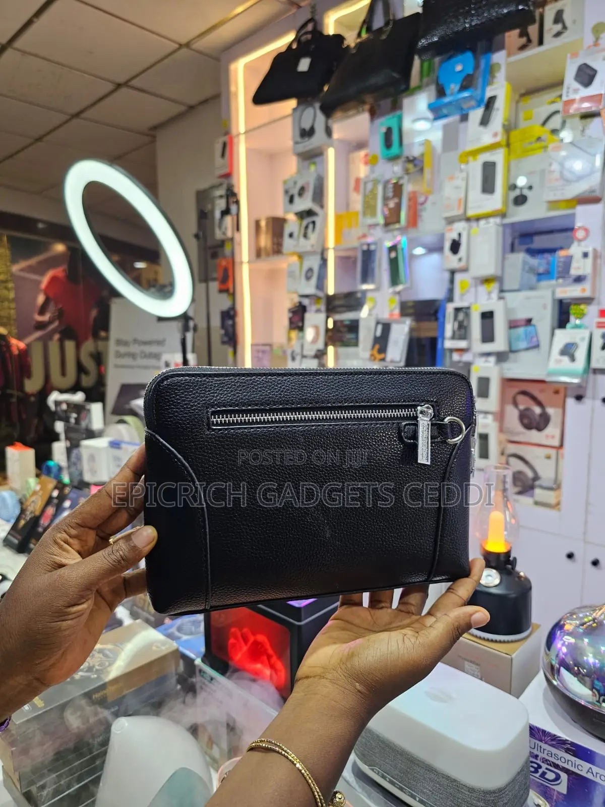 Leather Mens Clutch Purse