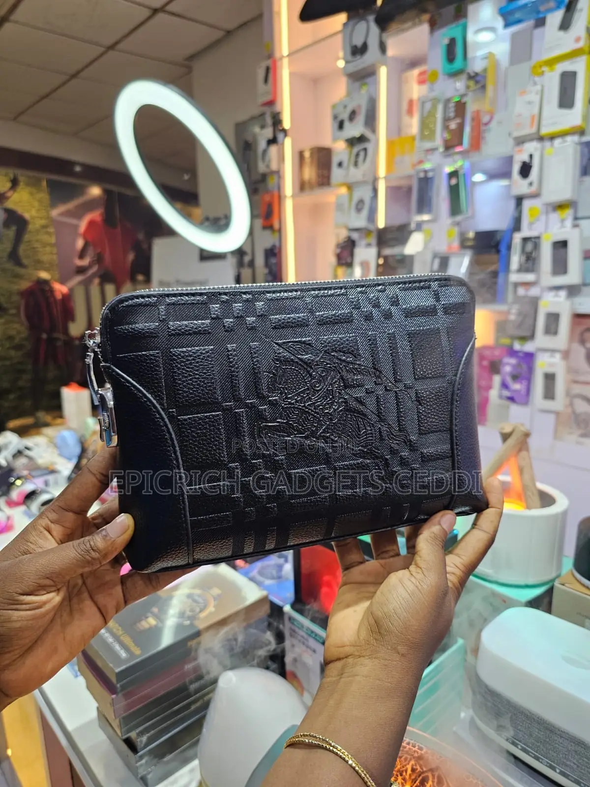 Leather Mens Clutch Purse