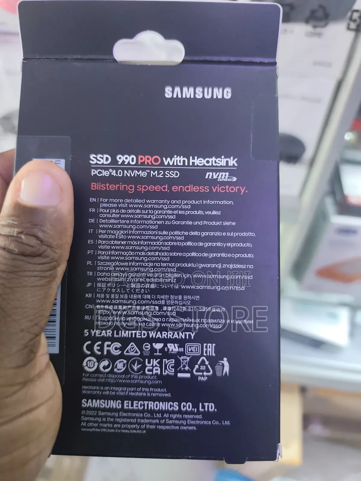 Samsung SSD 990 Pro 4tb With Heatsink