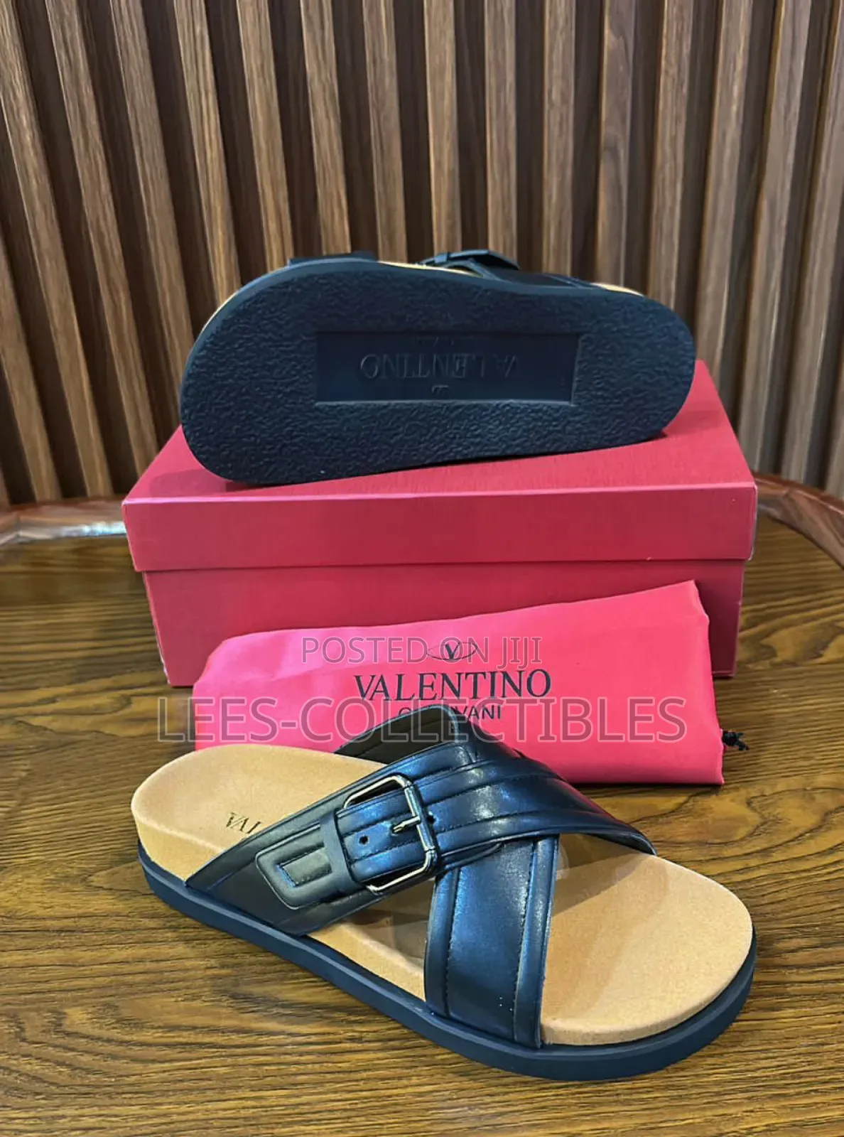 Top Quality Valentino Leather Slippers
