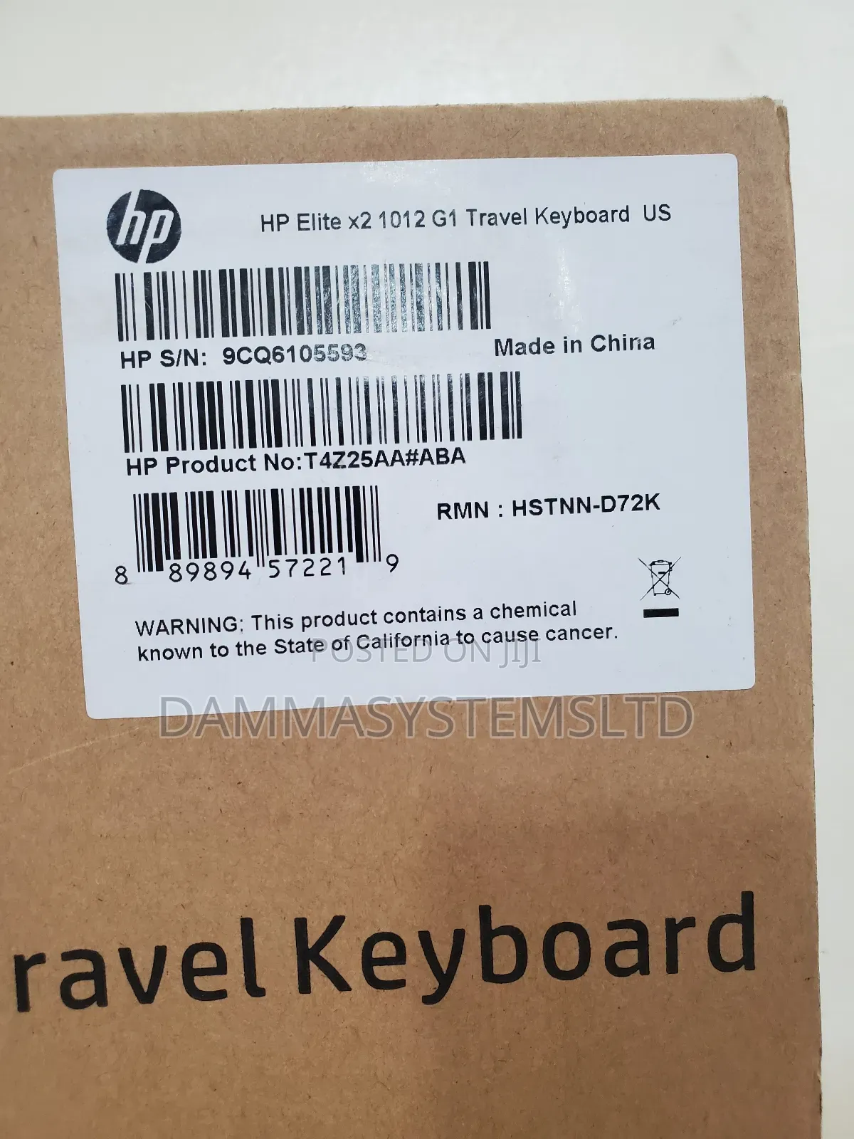 Hp Elite X2 1012 G1 Travel Keyboard Us