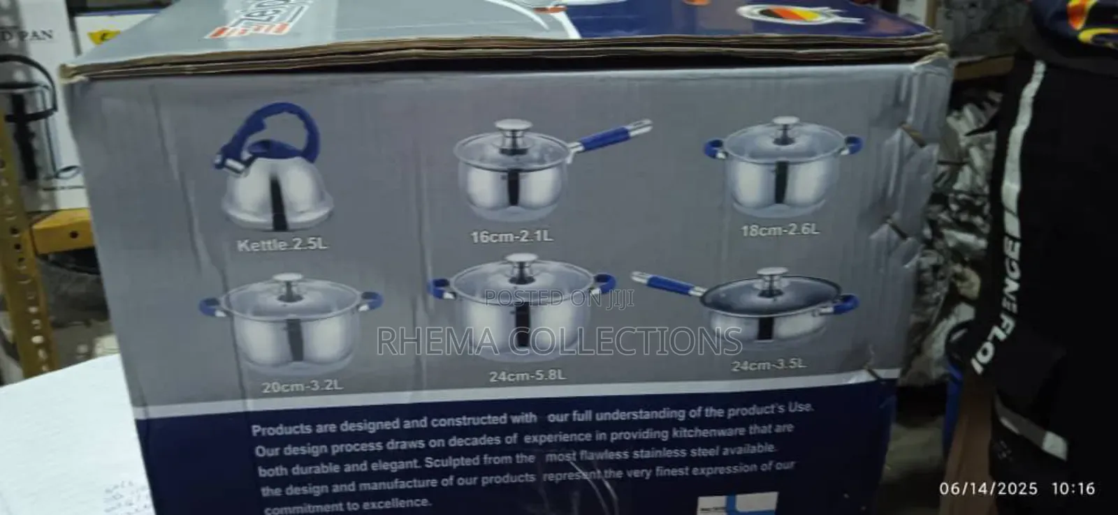 12pc Quality Stainless Steel Cookware Set Pot