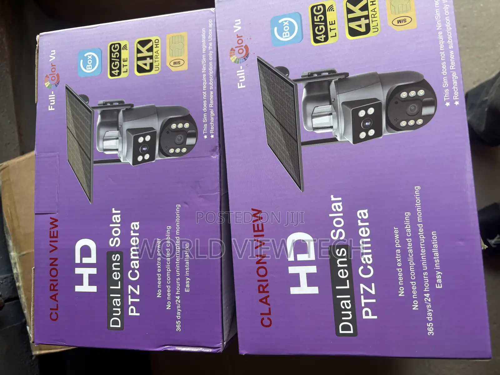 Solar PTZ Dual Lens Camera With Sim