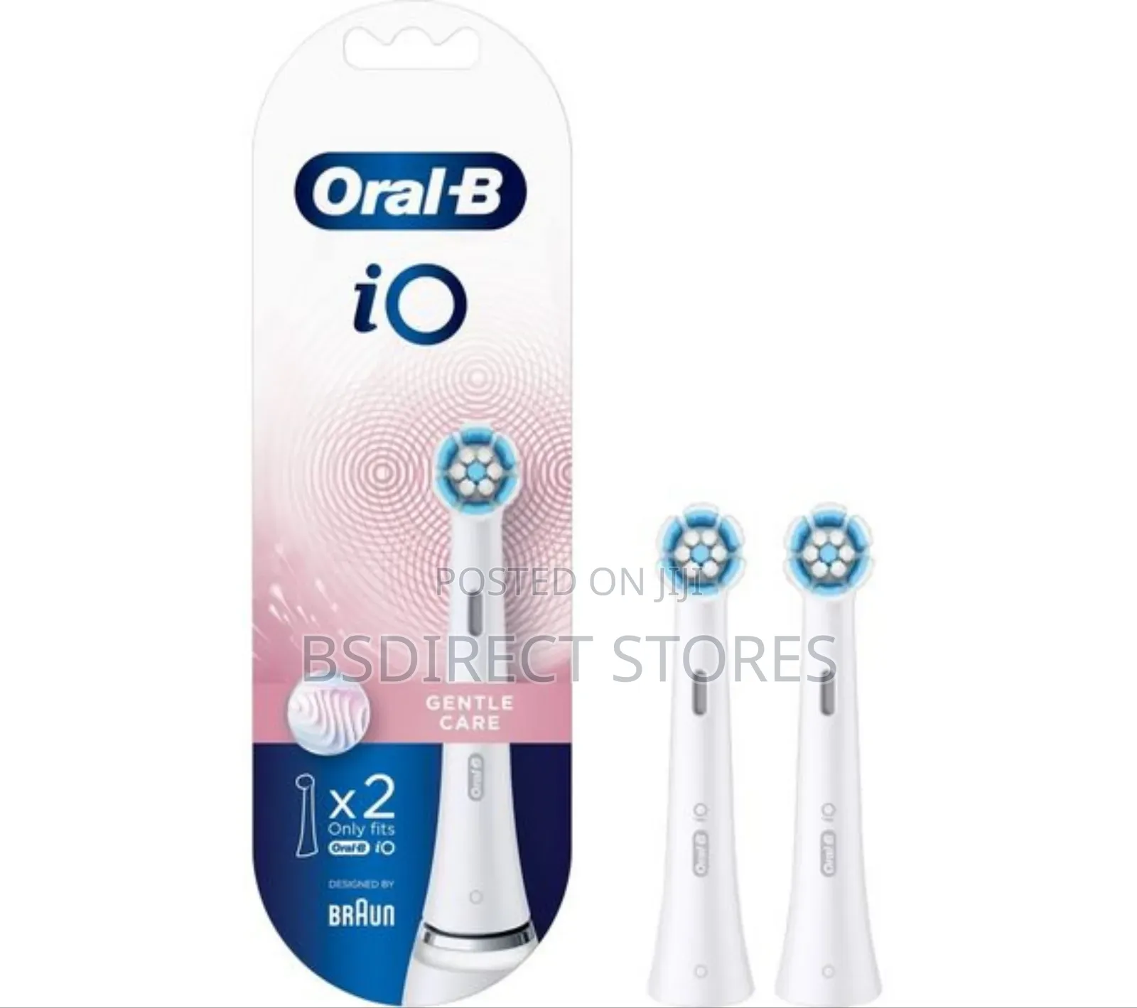 Oral B Io Gentle Care Replacement Toothbrush Head- Pack Of 2