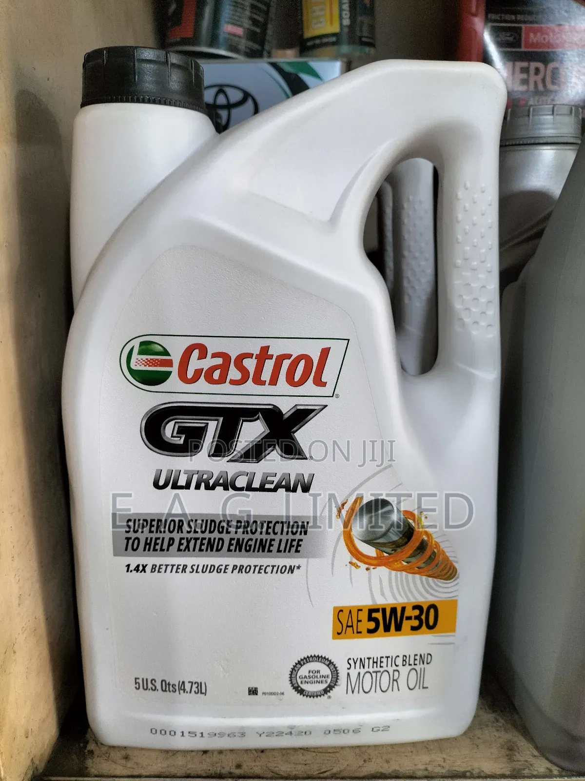 Castrol GTX Ultraclean Sae 5w-30 Synthetic Motor Oil, 4.73l.