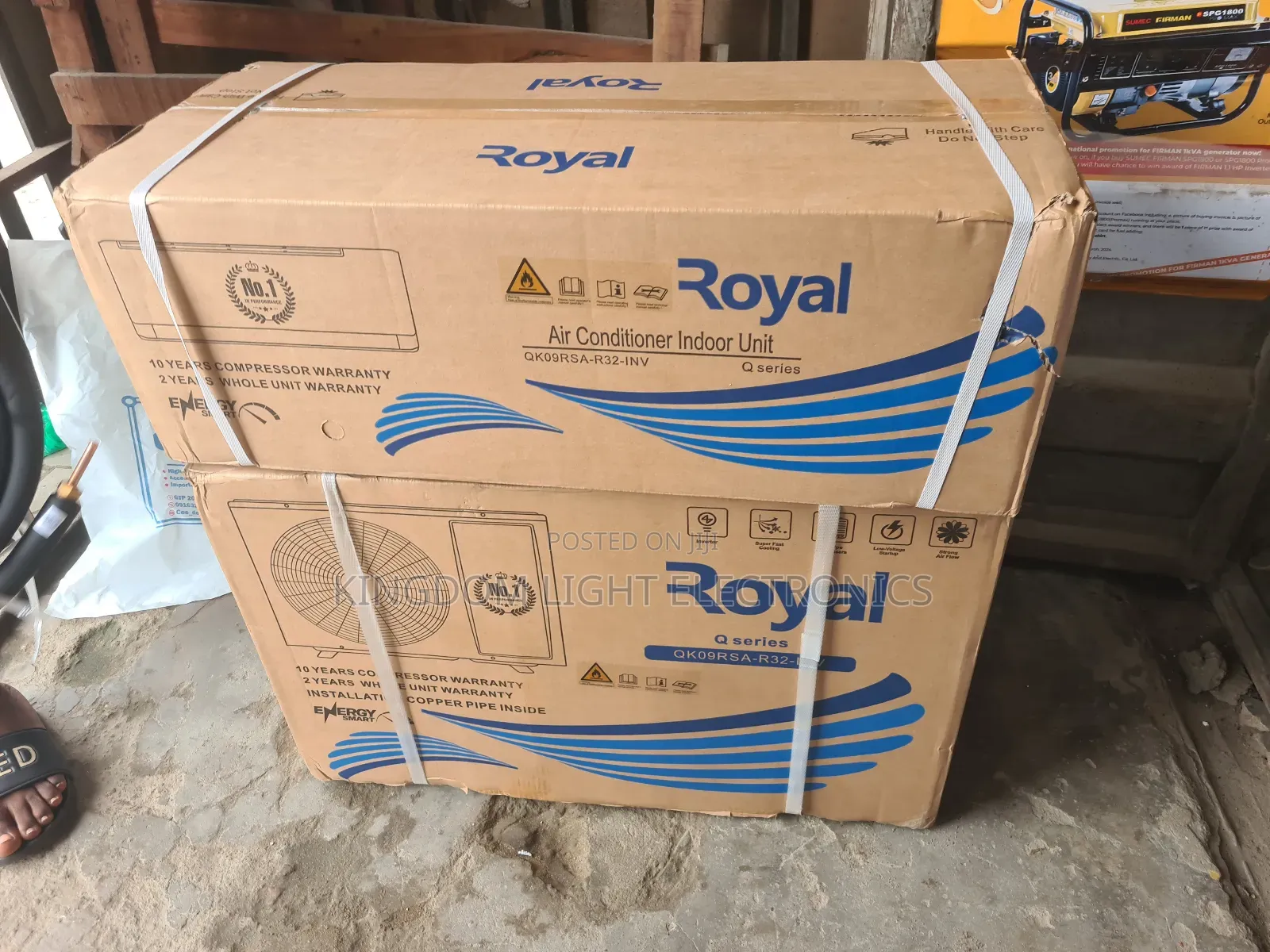 Royal Split Inverter Air Condition 1.Hp 100% Copper