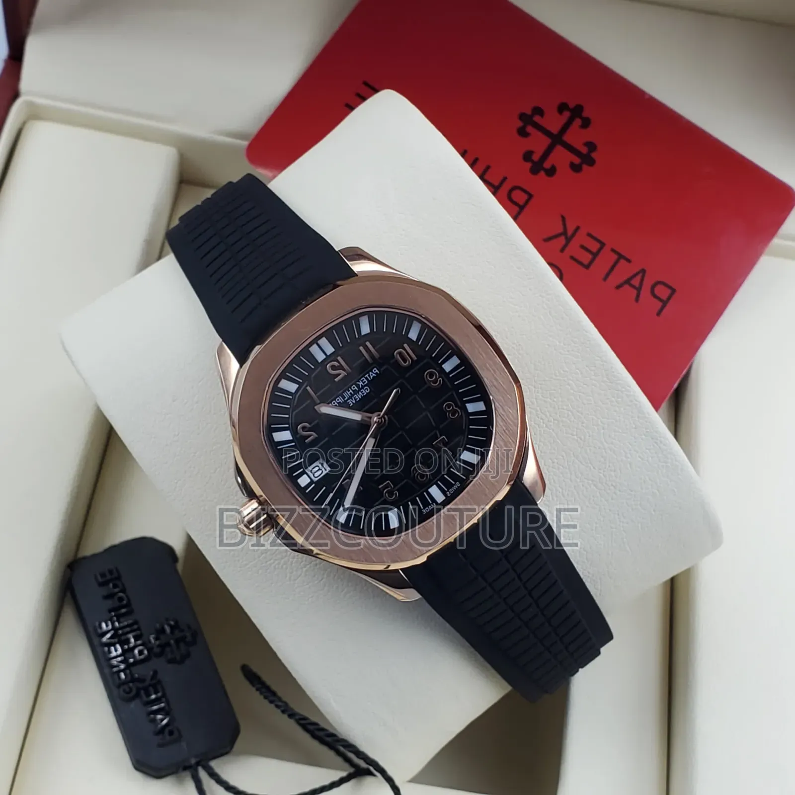 Original Patek Philippe Black Rubber Strap Watch in Store