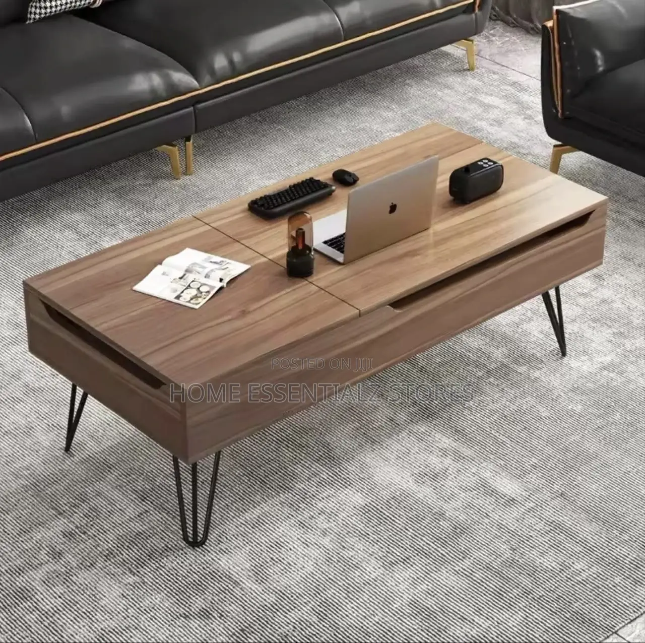 Extendable Centre Table With Storage Compartments
