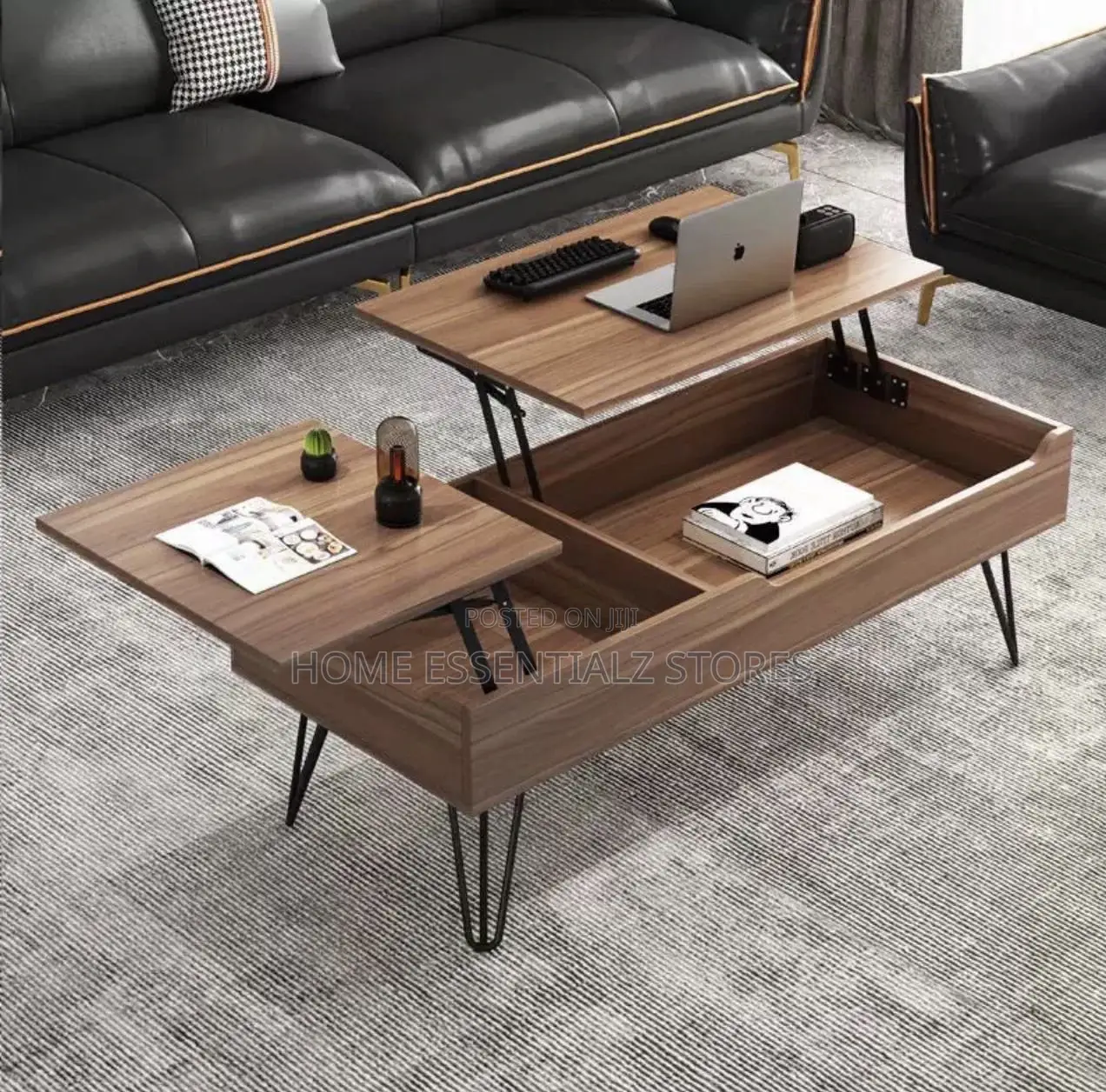 Extendable Centre Table With Storage Compartments