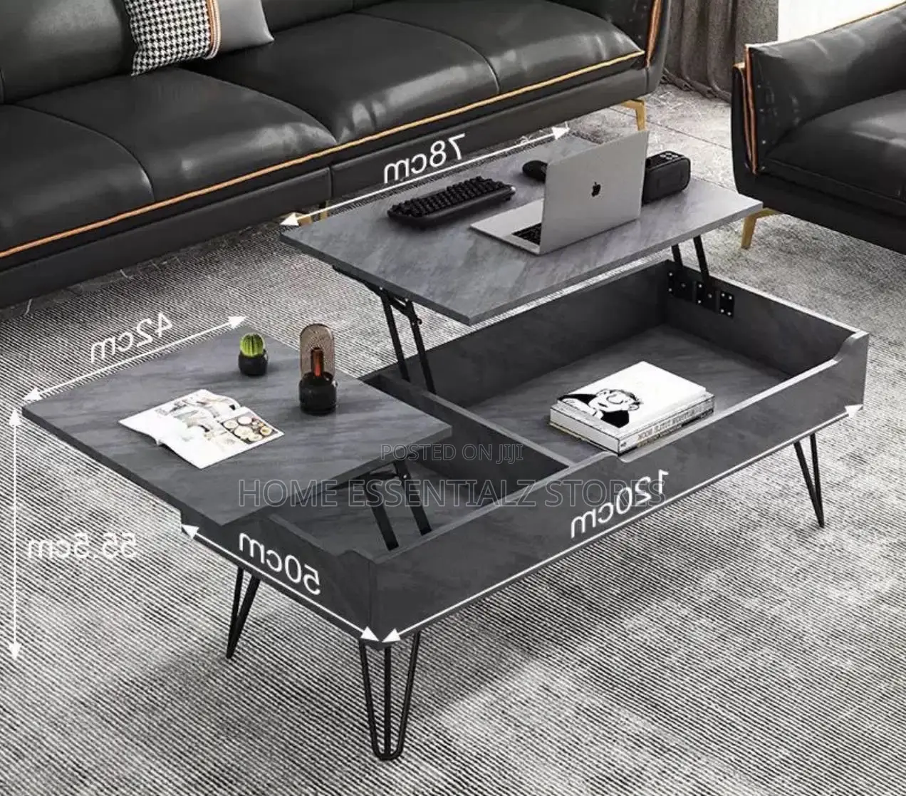 Extendable Centre Table With Storage Compartments