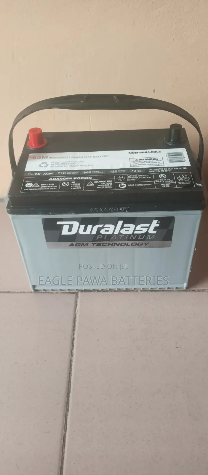 Agm Duralast 75ah