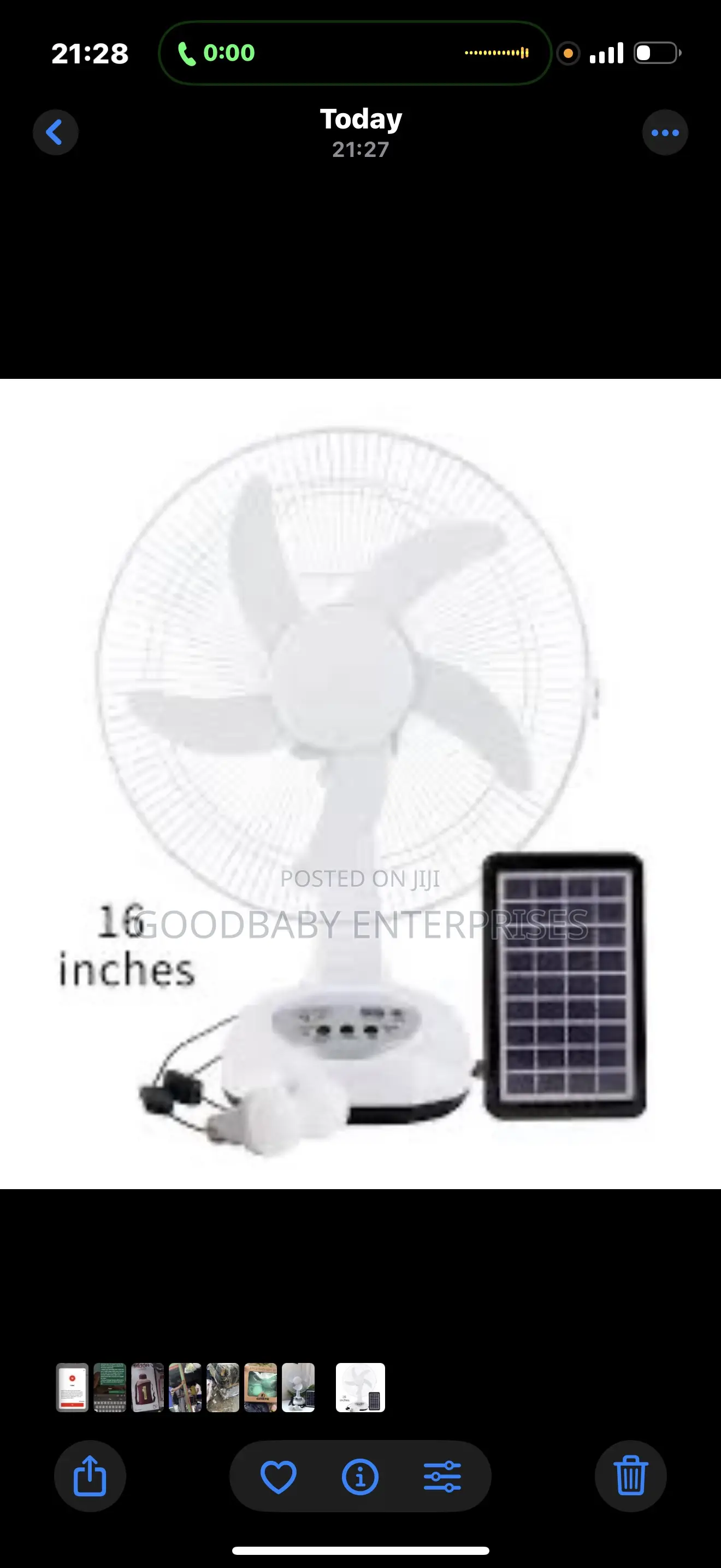 Solar Ac/Dc Rechargeable Table Fan